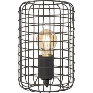 Černá stolní lampa s kovovým stínidlem (výška 25 cm) Justin – Fischer & Honsel obraz