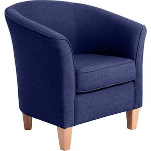 Tmavě modré křeslo Max Winzer Livia Dark Blue obraz