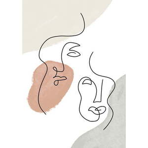 Plakát 29x41 cm Two Faces – Veronika Boulová obraz