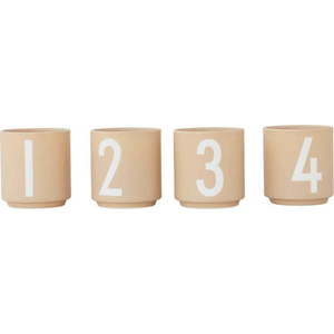 Porcelánové svícny v sadě 4 ks Mini - Design Letters obraz