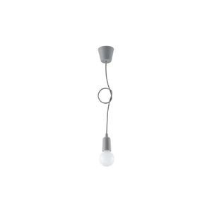 Šedé závěsné svítidlo ø 5 cm Rene – Nice Lamps obraz