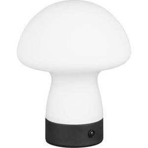 Matně bílá LED stolní lampa se skleněným stínidlem (výška 18 cm) Dooley – Trio obraz