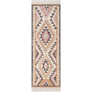 Šedý ručně tkaný jutový běhoun 80x200 cm Roya Parsa – Elle Decoration obraz