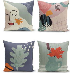 Povlaky na polštáře v sadě 4 ks 43x43 cm – Mila Home obraz
