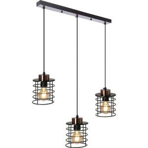Černé kovové závěsné svítidlo 12x64 cm Glob – Candellux Lighting obraz