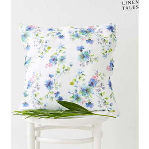 Lněný povlak na polštář 50x50 cm White Flowers – Linen Tales obraz