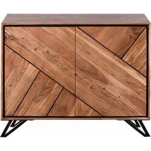 Skříňka z masivu akácie v přírodní barvě 120x78x40 cm Ambala – Interia Home & Living obraz