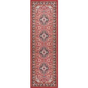 Červený běhoun Nouristan Skazar Isfahan, 80 x 250 cm obraz