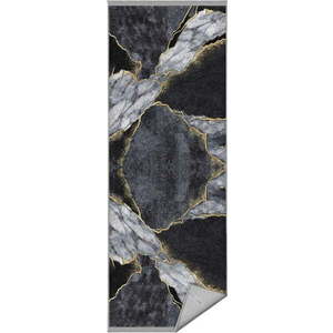 Černý koberec běhoun 80x200 cm – Mila Home obraz