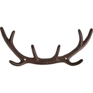Hnědý kovový nástěnný věšák Antlers – Esschert Design obraz