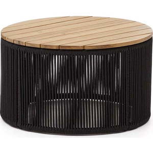 Kulatý zahradní odkládací stolek s deskou z akácie ø 60 cm Dandara – Kave Home obraz