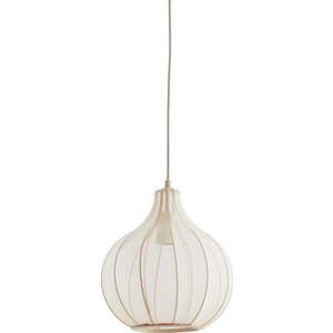 Béžové závěsné svítidlo s textilním stínidlem ø 29 cm Elati – Light & Living obraz