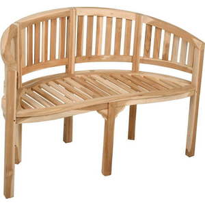 Dřevěná zahradní lavice v přírodní barvě Ambon – Garden Pleasure obraz