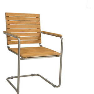 Dřevěná zahradní židle v přírodní barvě Denver – Garden Pleasure obraz