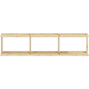 Nástěnná knihovna z borovicového dřeva v přírodní barvě 192x47, 5 cm Groove – Karup Design obraz