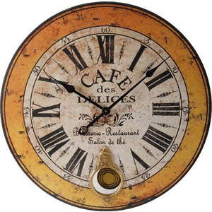 Hodiny Antic Line Cafe des Delices, 59 cm obraz
