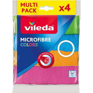 Sada 4 hadříků z mikrovlákna Vileda Colors, 30 x 30 cm obraz