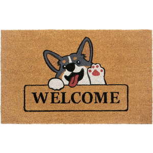 Rohožka z kokosového vlákna 75x45 cm Welcome & Dog - Hanse Home obraz