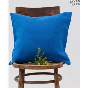 Lněný povlak na polštář 50x50 cm French Blue – Linen Tales obraz