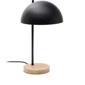 Černá/v přírodní barvě stolní lampa s kovovým stínidlem (výška 48, 5 cm) Catlar – Kave Home obraz