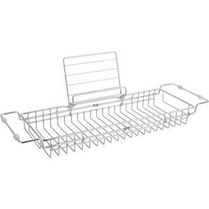 Nastavitelný kovový držák na vanu ve stříbrné barvě PT LIVING Tub, 61 - 86 cm obraz
