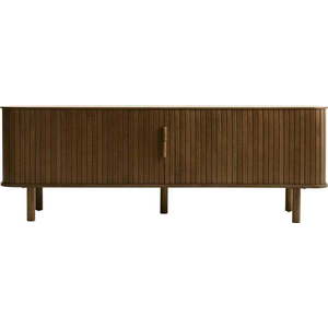 Hnědý TV stolek v dekoru dubu 56x160 cm Cavo – Unique Furniture obraz