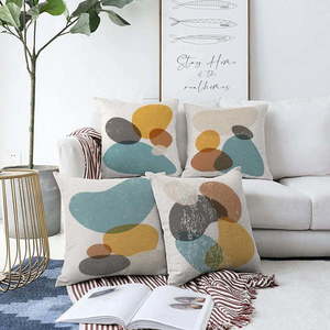 Sada 4 povlaků na polštáře Minimalist Cushion Covers Stones, 55 x 55 cm obraz