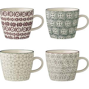 Sada 4 kameninových hrnků Bloomingville Karine Mugs obraz