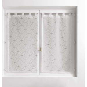 Bílo-šedé voálové záclony v sadě 2 ks 60x90 cm Olympia – douceur d'intérieur obraz