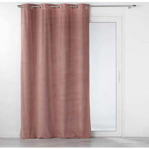 Růžový sametový závěs 140x260 cm Velouriane – douceur d'intérieur obraz