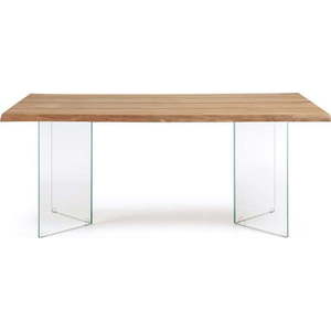 Jídelní stůl s deskou v dubovém dekoru v přírodní barvě 90x160 cm Lotty – Kave Home obraz