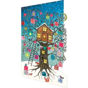 Přání s vánočním motivem v sadě 5 ks Treehouse – Roger la Borde obraz
