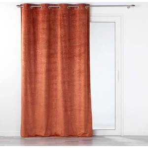 Sametový závěs v cihlové barvě 140x240 cm Analia – douceur d'intérieur obraz
