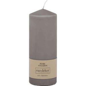 Šedá svíčka Eco candles by Ego dekor Top, doba hoření 50 h obraz