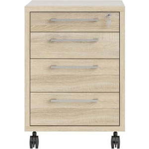 Uzamykatelné skříňka v dekoru dubu v přírodní barvě 48x68 cm Prima – Tvilum obraz