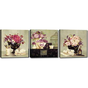 Sada 3 obrazů Tablo Center Vases obraz