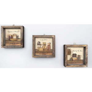 Obrazy v sadě 3 ks 15x15 cm – Wallity obraz