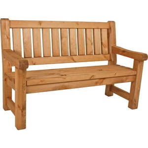 Hnědá dřevěná zahradní lavice Allgäu – Garden Pleasure obraz