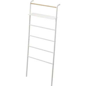 Bílý věšák s poličkou YAMAZAKI Tower Ladder obraz