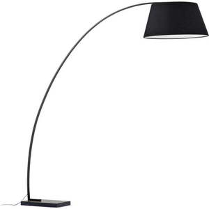 Černá stojací lampa s textilním stínidlem (výška 210 cm) Juhe – Kave Home obraz