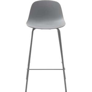 Šedá plastová barová židle 92, 5 cm Whitby – Unique Furniture obraz