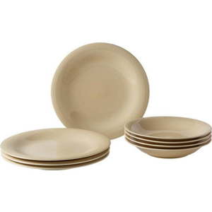 8dílná sada béžových porcelánových talířů Villeroy & Boch Like Color Loop obraz