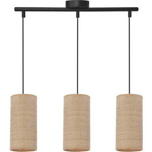 Béžové závěsné svítidlo s ratanovým stínidlem ø 12 cm Fleri – Candellux Lighting obraz