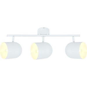 Bílé stropní svítidlo s kovovým stínidlem 55x10 cm Azuro – Candellux Lighting obraz
