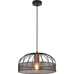 Černé kovové závěsné svítidlo ø 30 cm Levi – Candellux Lighting obraz