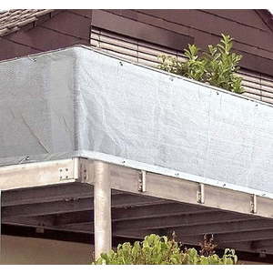 Bílá plastová balkonová zástěna 300x90 cm - Garden Pleasure obraz