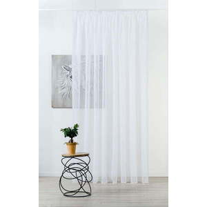 Bílá voálová záclona 300x260 cm Crush – Mendola Fabrics obraz