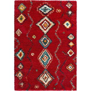 Červený koberec Mint Rugs Geometric, 80 x 150 cm obraz