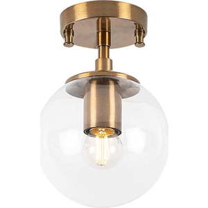 Stropní svítidlo v bronzové barvě se skleněným stínidlem ø 15 cm Atmaca – Opviq lights obraz