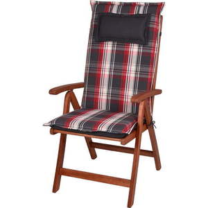 Červeno-černý zahradní podsedák 21x120 cm Hemsby – Sun Garden obraz